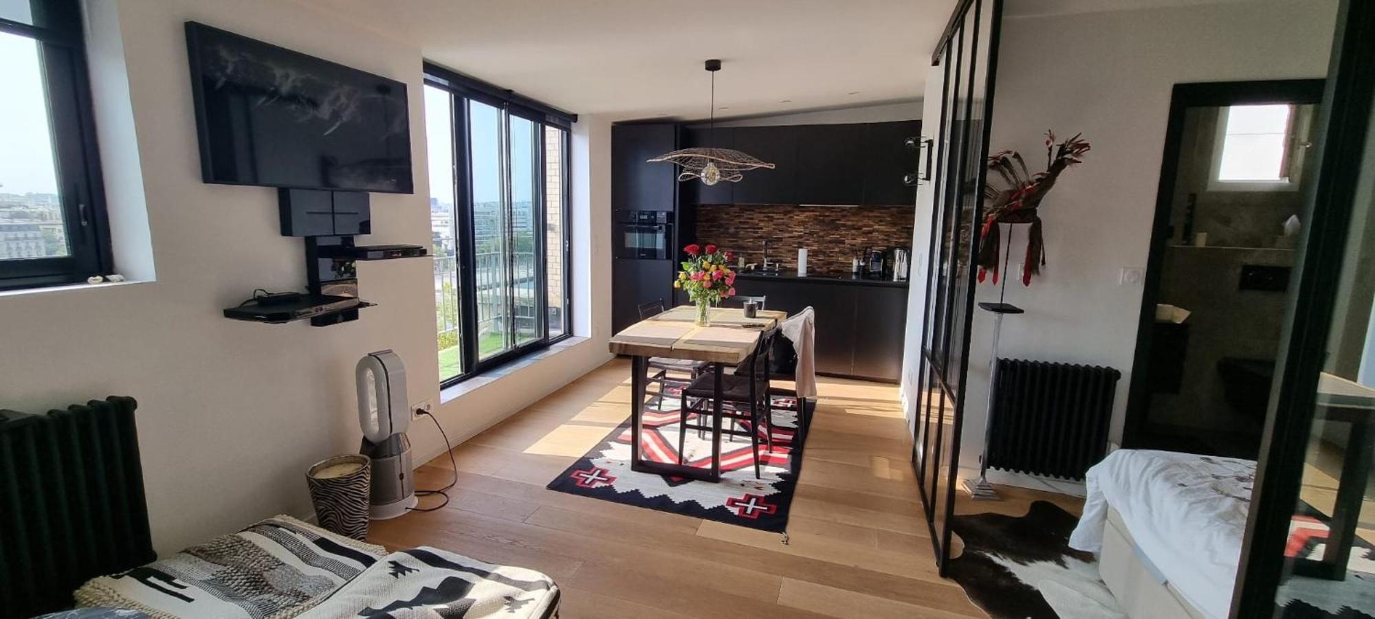 Appartement Vue Tour Eiffel Paris 16 Eme Esterno foto