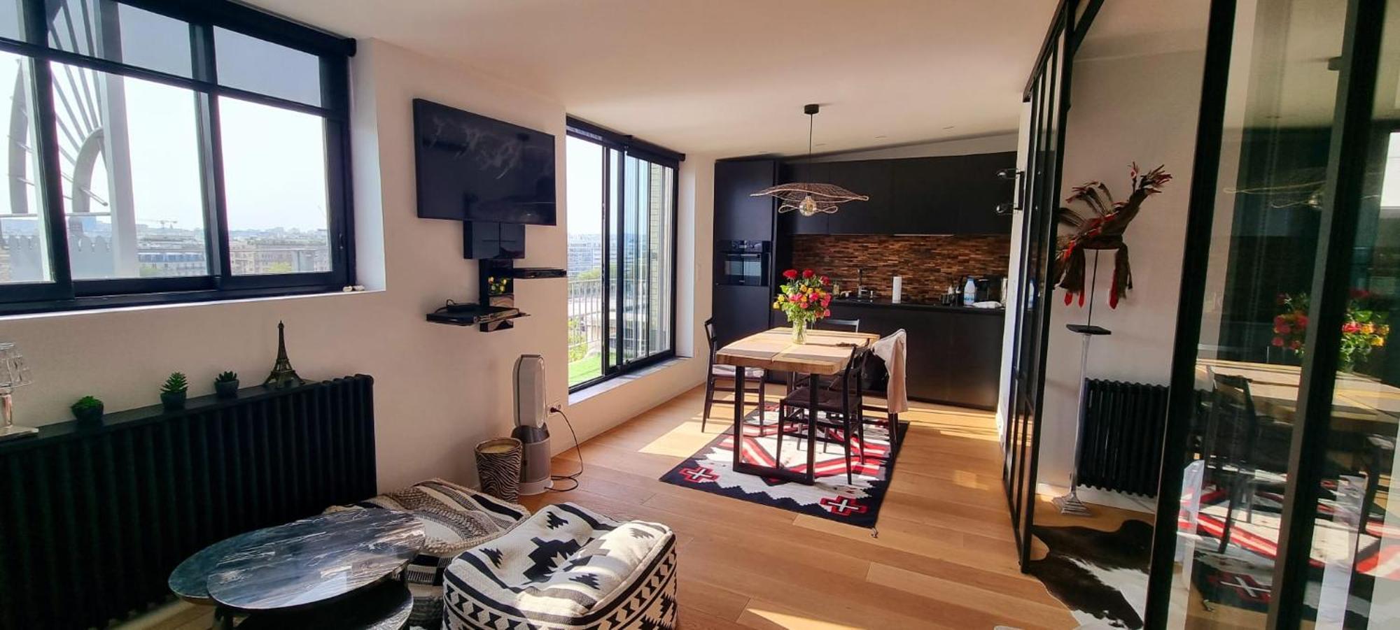 Appartement Vue Tour Eiffel Paris 16 Eme Esterno foto
